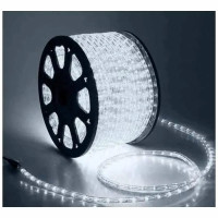 Гірлянда-шланг дюралайт MA405white 50 м, LED, для вуличного та інтер’єрного освітлення, з перемикачем режимів, прозорий гнучкий шнур для свят і декору